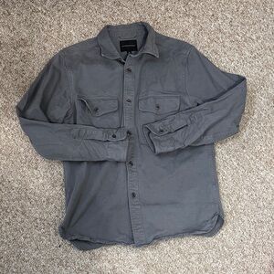 Banana Republic Men’s Charcoal Button Down Overshirt Size Medium